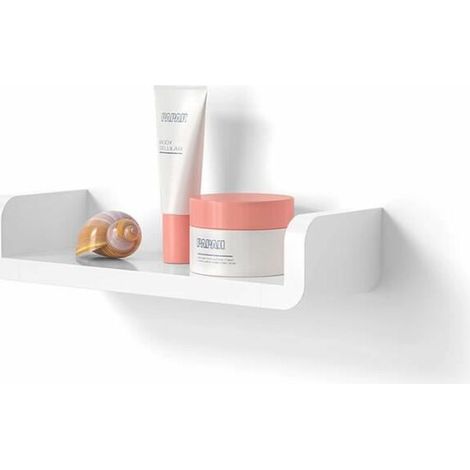 royaluxe - Étagère De Salle De Bain Blanche 32X11X7Cm économiser de l'espace (1/4)