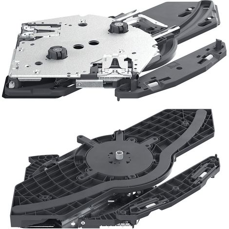 Hettich FurnSpin M Links Push to Open Silent Oben Set