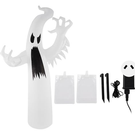 Fantôme Gonflable Halloween Lumineux LED Multicolore IP44 Étanche pour Jardin Pelouse Décor Extérieur avec Prise AU 100-240V (1/5)