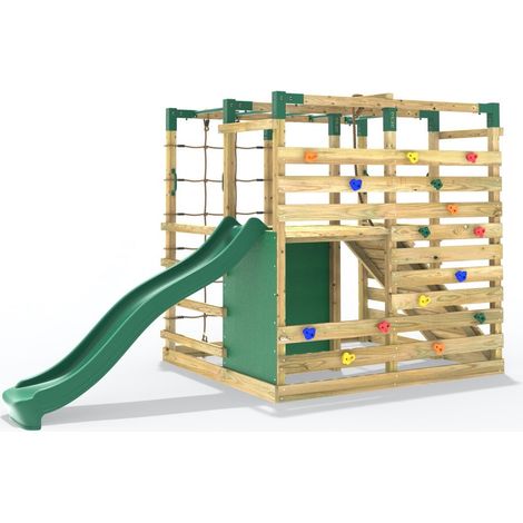 Rebo Ninja Climbing Cube Wooden Climbing Frame - Double