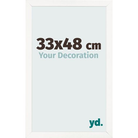 yd. - Cadre photo 33x48 - Blanc Brillant - MDF - Bologna (1/5)