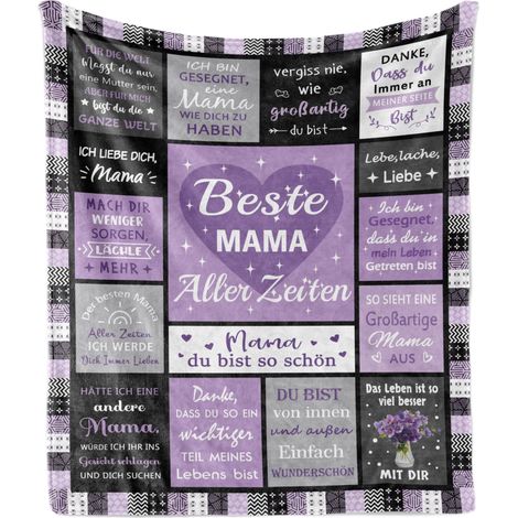 Coperta Plaid Morbido Multicolore 150x130 cm Regalo Mamma (1/5)