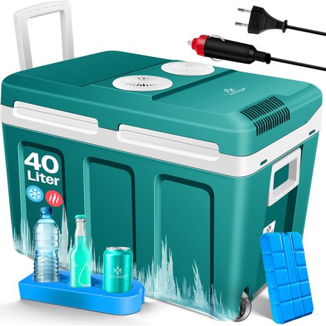 KESSER® Kühlbox mit Rollen, 40 l, 12/230 V - Petrol Grün (1/5)