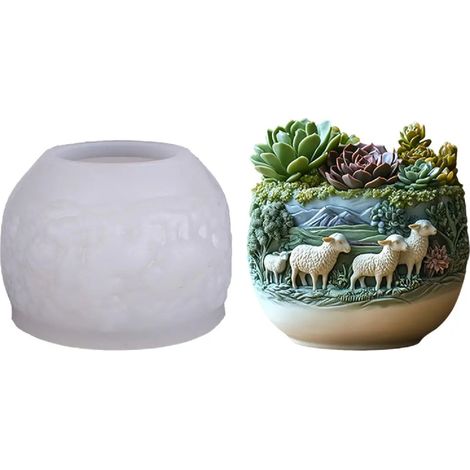 Pot suspendu en forme de paresseux pour plantes succulentes (1/5)