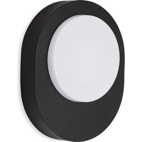 LED Außenwandleuchte Außenlampe IP44 8 W schwarz Metall-Kunststoff Telefunken