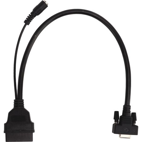 Ortviai Adaptateur OBD pour Launch X431 – Câble Diagnostic 16 broches mâle / 15 broches femelle, ABS robuste (1/5)