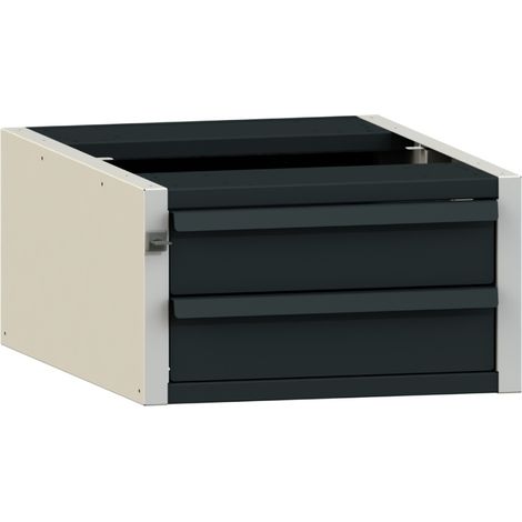 PROVOST - Bloc tiroirs pour établi - 2 tiroirs hauteur 100 mm en acier