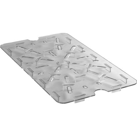 Égouttoir pour boîte 46 x 66 cm - 66 x 46 cm - Transparent - Lot de 6 - Cambro