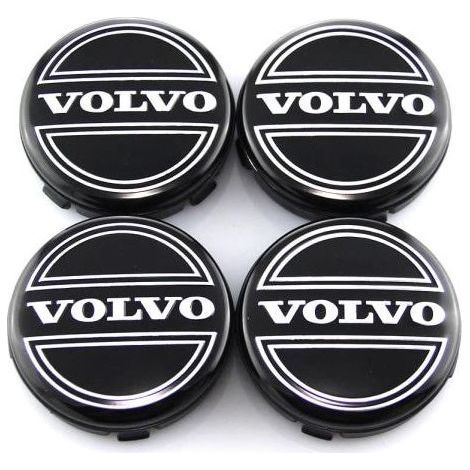 Volvo 64-mm-Radnabenkappen, 4er-Set, Ersatzembleme für Volvo-Felgen (1/5)