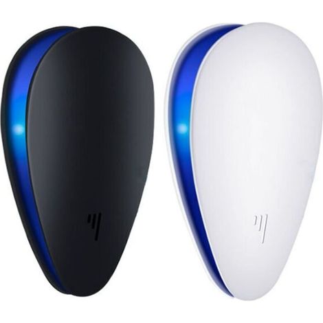 LED à ultrasons anti-moustiques électronique chat souris répulsif domestique insectifuge blanc norme européenne 1/boîte (1/5)
