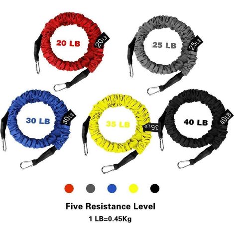 Bandas de resistencia elásticas para fitness, juego de 11 piezas para yoga, crossfit, fisioterapia y culturismo.