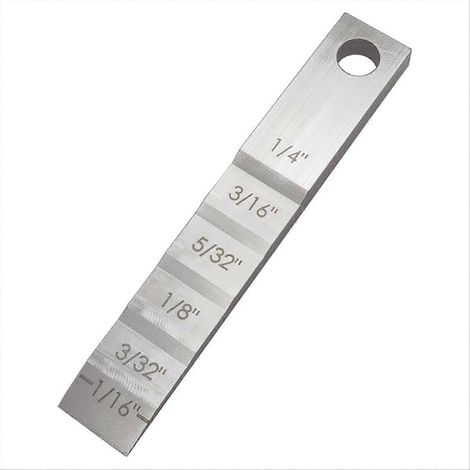 Pipefitter's Tools 2130 Kleiner Rohrabstandshalter-Keil Stufenlehre Stufendickenlehre für Rohrabstand Löten()
