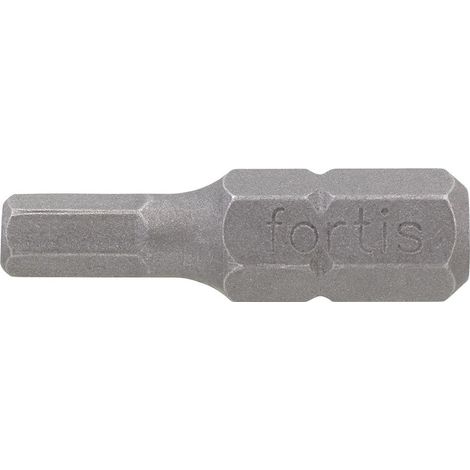 Fortis Bit, Innen-6-kant, DIN 3126 C6,3 Hex 10 x 25 mm, 10 Stk. (1/4)