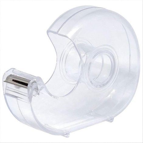 Distributeur de ruban adhésif de bureau à usage manuel, distributeur portable léger en plastique rechargeable pour ruban de 19 mm (3/4 pouce), lot de 10. (1/5)