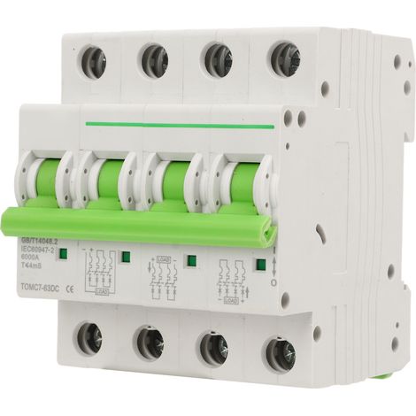 Disjoncteur Solaire 4P Photovoltaïque 1000V 16A Protection Fiable Stable MCB Miniature Sécurisé (1/5)