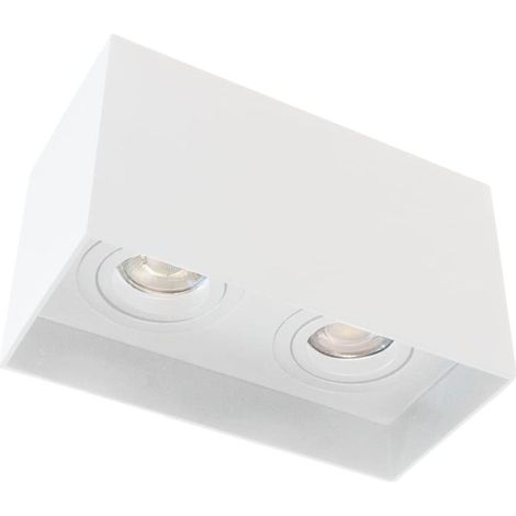 Spot Clark 2xGU10 inclinable blanc (1/5)