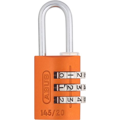Cadenas à code ABUS 145/20 Couleur - Orange
