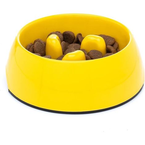 Ciotola per cani a lenta erogazione – Melamina antiscivolo – 140 ml – Adatta a cani di tutte le taglie – Facile da pulire (1/3)