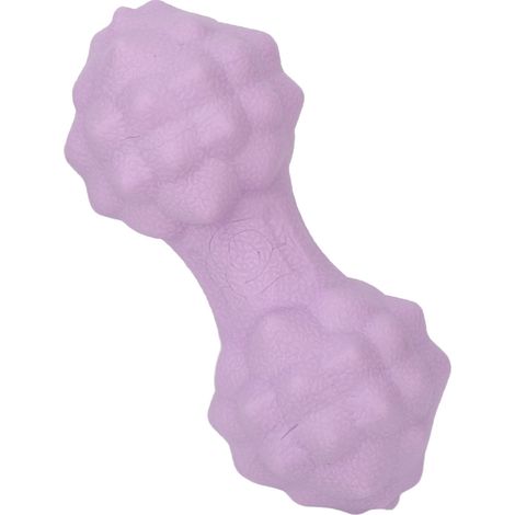 Balle de massage en forme de cacahuète, multidirectionnelle, ergonomique, douce, double crosse, pour réduire le stress, violette (1/5)