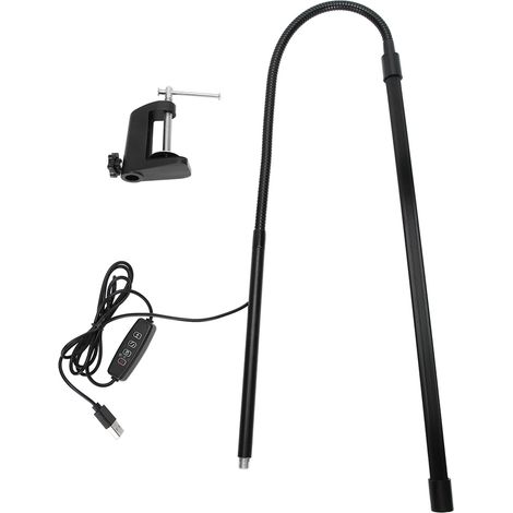 Lampe à pince flexible à bras long LED, dimmable, pour tatouage beauté, ongles, lecture et bureau (1/5)