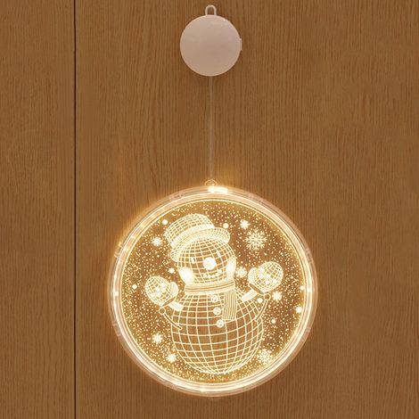 Lettre LED - Luminaire Décoratif en Plastique Blanc - Pour Décoration Intérieure Fêtes Noël - 21 x 21,6 cm - 1 Pièce (1/3)