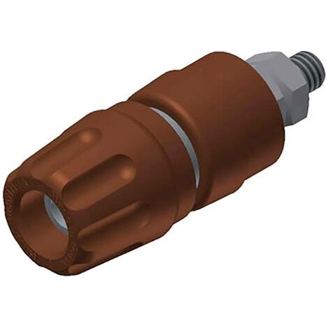 Borne de polarité Ø stylo (détails): 4 mm Hirschmann Test & Measurement PKI 10 A 930103105 marron 35 (1/4)