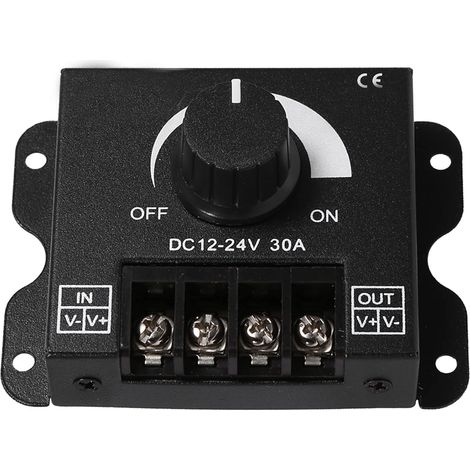 Sollbry 12V, Variateur de Lumiere LED Contrôleur de Variateur à Interrupteur LED Fonctionnement Manuel 12V-24V 30A Contrôle luminosité et Température de Couleur pour L'utilisation de Bandes (1/5)