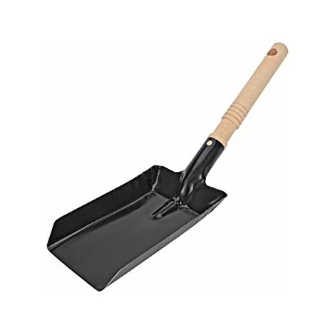Pala de carbón peggy-perfect 3147 metal mango madera agujero colgar