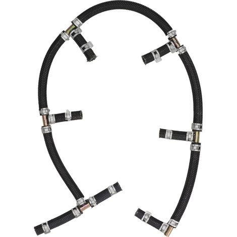 Tuyau de retour d'huile injecteur moteur avec raccord en acier intercooler 3 voies pour ligne de retour injecteur CAT E320C (1/5)
