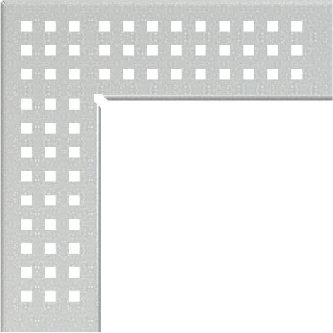 Grille d'angle de drainage 75 mm, acier galvanisé (1/2)