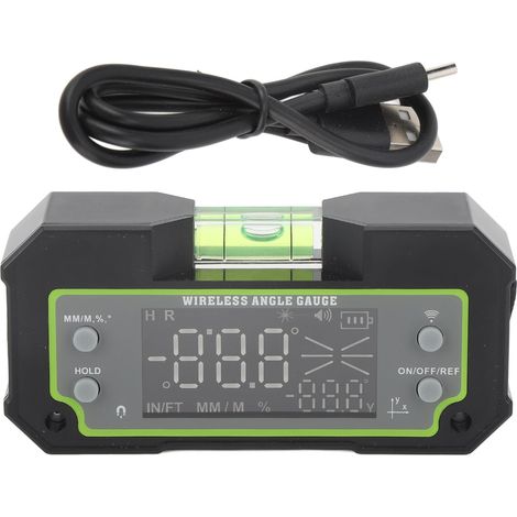 Zweiachsige Bluetooth-Wasserwaage mit Magnetantrieb, digitaler Winkelmesser mit LCD-Anzeige für präzise Winkelmessung (1/5)