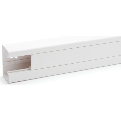 Obo Bettermann – Goulotte clidi 90x55mm 2000mm – Système de goulotte d'appareillage – Coloris blanc 9010 – Pour espaces confinés