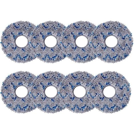 Lot de 8 Chiffon de Nettoyage de Rechange pour ECOVACS DEEBOT X1 Omni / X1 e Omni / T20 Omni, Serpillières en Microfibre pour ECOV (1/4)
