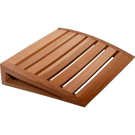 Sauna ergonomique – Coussin repose-tête pour la relaxation du cou  Design antidérapant en bois respirant avec soutien profilé, oreiller confortable multifonction pour la maison, le spa, la méditation (1/5)