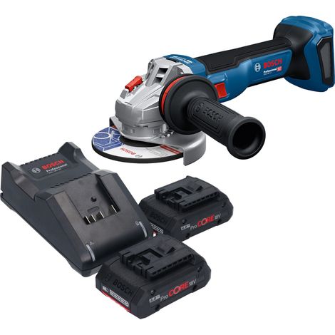 Bosch GWS 18V-11 Professional Meuleuse angulaire sans fil 18 V 125 mm + 2x batterie ProCORE 4,0 Ah + chargeur (1/5)