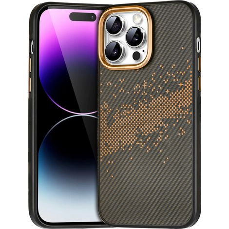 Funda para iPhone 14 Pro, Vía Láctea, Oro (1/5)