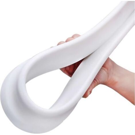 Joint d'étanchéité pour Pare-Douche en Silicone, Flexible, pour Salle de Bain, barrière de seuil Pliable, pour séparation sèche et Humide. Silicone Souple.(2m) (1/5)