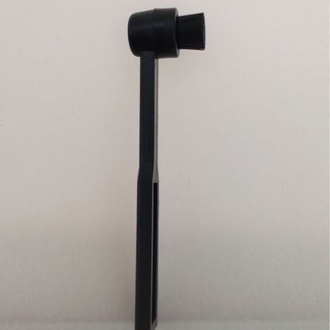 LP record player cartridge and stylus cleaning brush, phonograph accessory, black brush cleaning brush