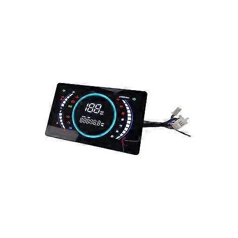 12V Universal-LED-Digital-Motorradtacho mit Drehzahlmesser, Temperaturanzeige und einstellbarem Drehzahlmesser (RPM) inklusive Temperaturanzeige (199)