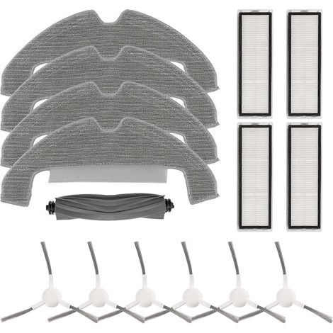 15 Ersatzteile für den Saugroboter D10 Plus Gen 2: waschbare Hauptbürste und Reinigungstuch H (1/5)