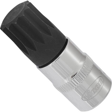 Schraubendrehereinsatz ∙ V6113 ∙ 3/8 Zoll (10 mm) Vierkant hohl ∙ Innen Vielzahn Profil XZN ∙ SW M16 (1/2)