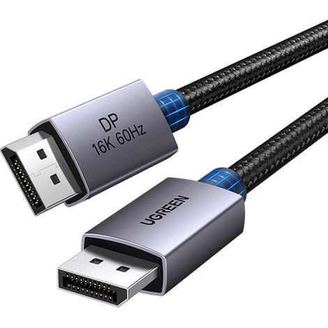 Cavo DisplayPort Ugreen DP131, 16K 60Hz, 80 Gbps, 0,5 m