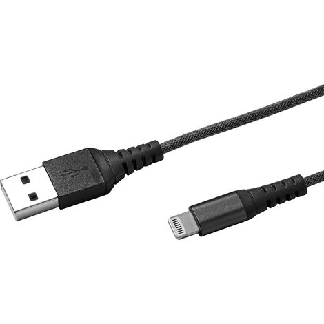 Celly USBLIGHTNYLBK Lightning-Kabel 1 m Schwarz