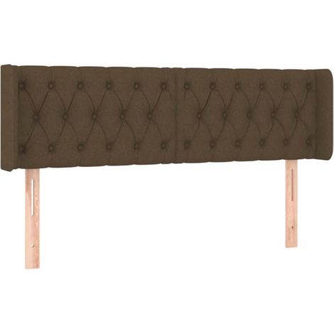 Maison Exclusive - Cabecero de tela gris oscuro 163x16x78/88 cm (1/5)
