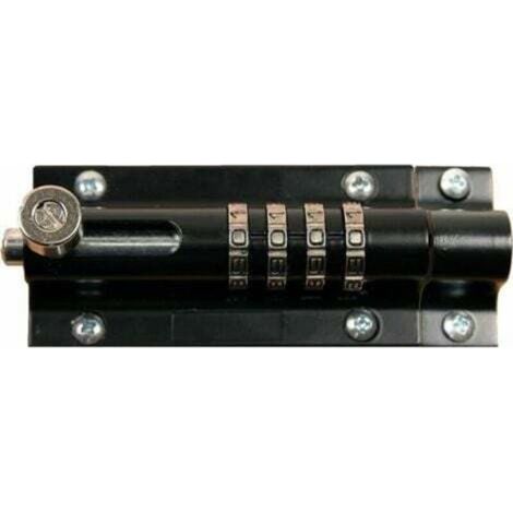 [NEVER USED] 4-digit combination padlock, with an elegant black finish, ideal for securing your belongings.