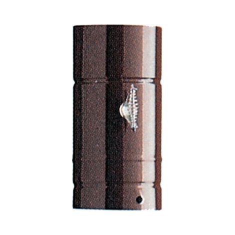 Tubo forato per serrande bianco cm 10x25h in acciaio porcellanato per stufa stufe camino (1/2)