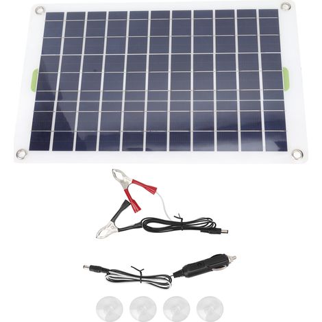 Chargeur solaire portable 30W 12V avec contrôleur intelligent intégré, étanche, pour camping-car et batterie solaire (1/5)