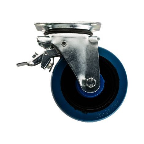 Roulette industrielle Pivotant avec frein Guitel Hervieu, Acier galvanisé, Ø 160mm, 400kg ( Prix pour 1 )
