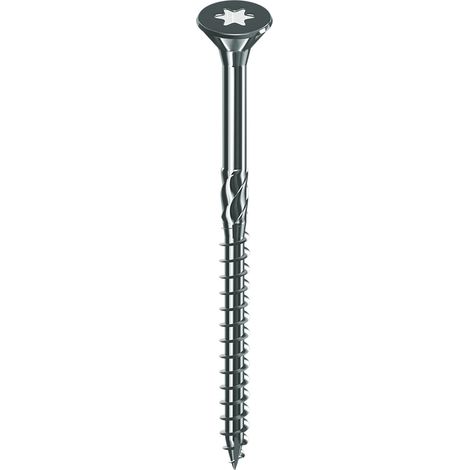 Vis a boisagglo 4x40 tete fraisee empreinte torx acier zingue filetage partiel boite de 500