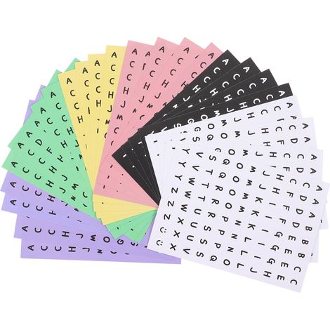 Autocollants lettres de l alphabet Totority couleurs (1/5)